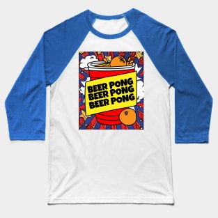 Party Drinking Game Beerpong Beer Pong Baseball T-Shirt